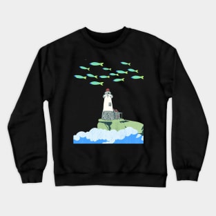 Lighthouse by the sea Crewneck Sweatshirt